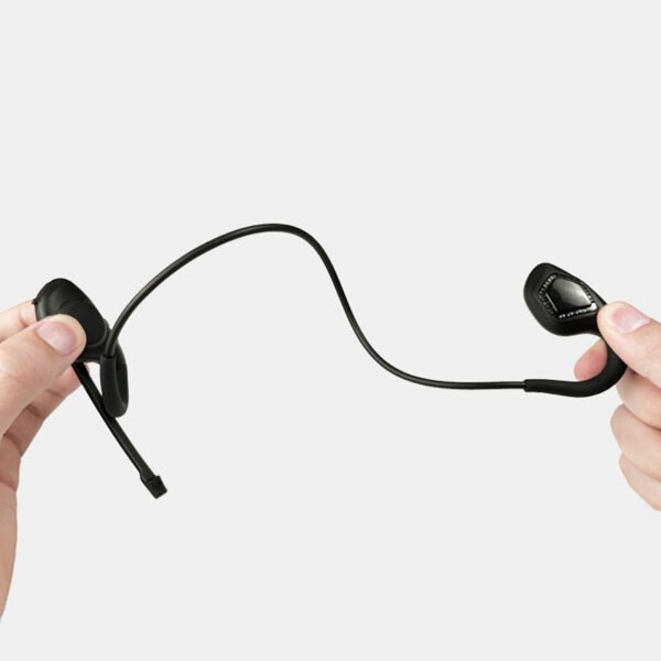 Wireless on-ear headphones with microphone