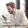 Wireless on-ear headphones with microphone
