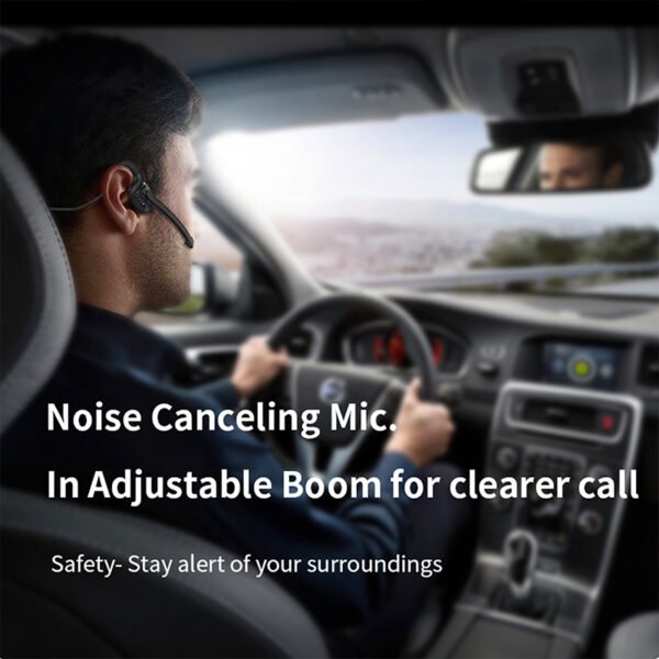 Wireless on-ear headphones with microphone