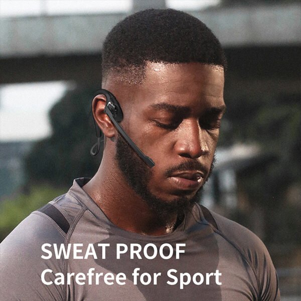 Wireless on-ear headphones with microphone